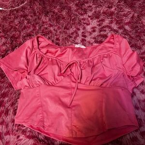 Chic Pink Crop Top